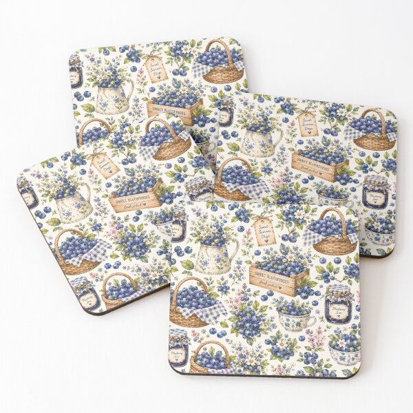 Item preview, Bueberry Cottage Garden Pattern | Cottagecore Berry Floral Seamless Design designed and sold by Aramdesing.