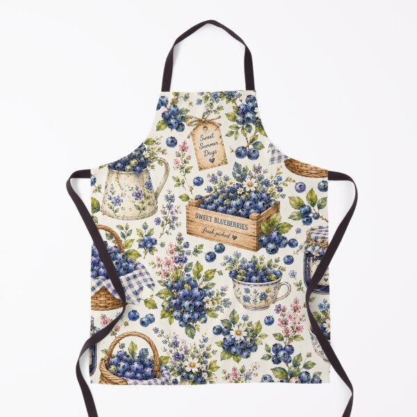 Item preview, Bueberry Cottage Garden Pattern | Cottagecore Berry Floral Seamless Design designed and sold by Aramdesing.