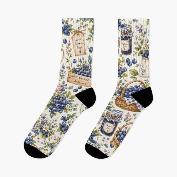 Item preview, Bueberry Cottage Garden Pattern | Cottagecore Berry Floral Seamless Design designed and sold by Aramdesing.