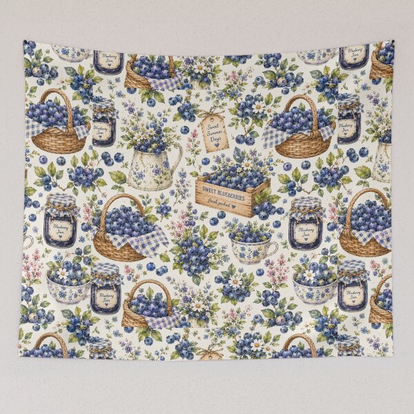 Item preview, Bueberry Cottage Garden Pattern | Cottagecore Berry Floral Seamless Design designed and sold by Aramdesing.