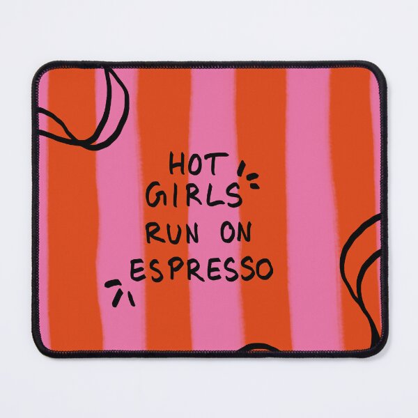 Item preview, Hot girls run on espresso Line Art designed and sold by ExcelsiorArt.