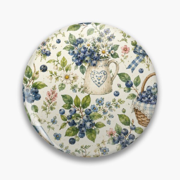 Item preview, Bueberry Cottage Garden Pattern | Cottagecore Berry Floral Seamless Design designed and sold by Aramdesing.