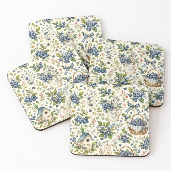 Item preview, Bueberry Cottage Garden Pattern | Cottagecore Berry Floral Seamless Design designed and sold by Aramdesing.