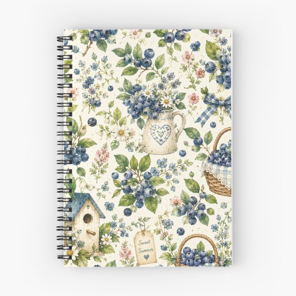 Item preview, Bueberry Cottage Garden Pattern | Cottagecore Berry Floral Seamless Design designed and sold by Aramdesing.