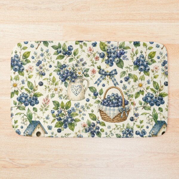Item preview, Bueberry Cottage Garden Pattern | Cottagecore Berry Floral Seamless Design designed and sold by Aramdesing.