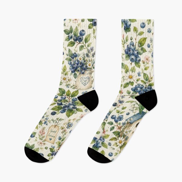 Item preview, Bueberry Cottage Garden Pattern | Cottagecore Berry Floral Seamless Design designed and sold by Aramdesing.