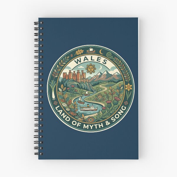 Item preview, Wales Illustration Travel Art Badge designed and sold by KrisSidDesigns.