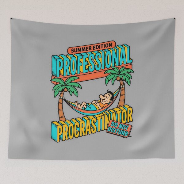 Item preview, Professional Procrastinator Summer Edition Do Not Disturb Graphic — Funny Lazy Summer Humor  designed and sold by SkTee2k.