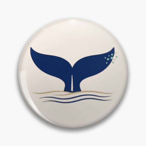Item preview, Minimalist Whale Tail Tech Logo Art designed and sold by Inkfino.