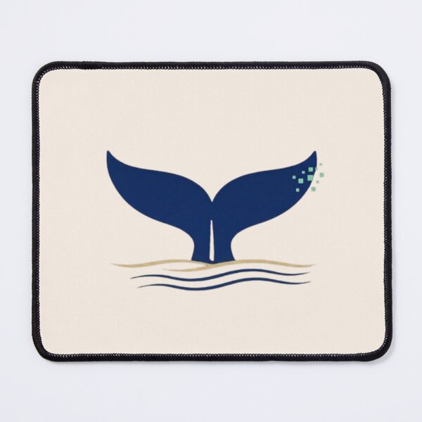 Item preview, Minimalist Whale Tail Tech Logo Art designed and sold by Inkfino.