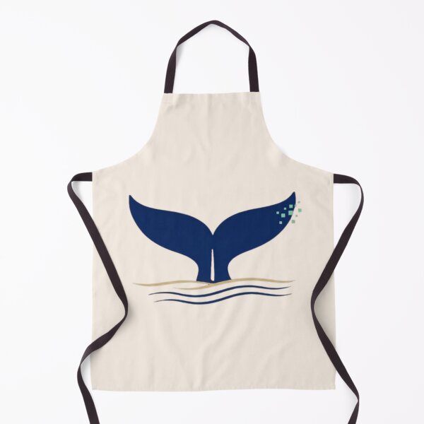 Item preview, Minimalist Whale Tail Tech Logo Art designed and sold by Inkfino.