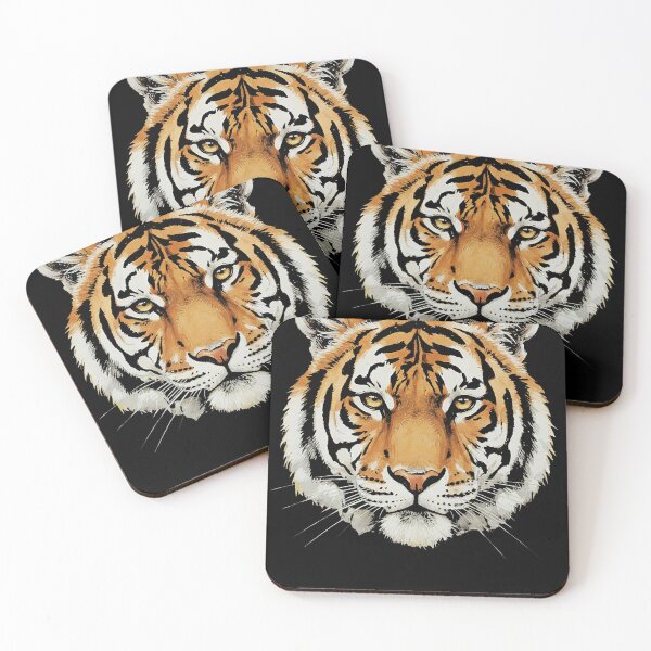 Item preview, Vibrant Green Tiger Head Wild Cat Design designed and sold by d247.