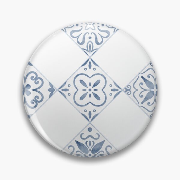 Item preview, Mediterranean Blue Tile Patternr designed and sold by Alisles.