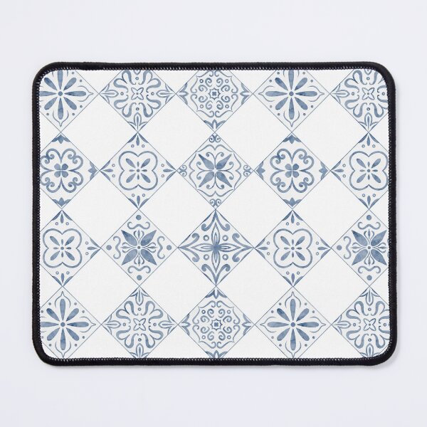 Item preview, Mediterranean Blue Tile Patternr designed and sold by Alisles.