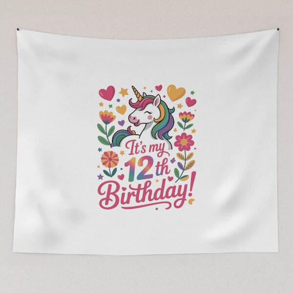 Item preview, 12 th Birthday Unicorn designed and sold by jkrphoto.