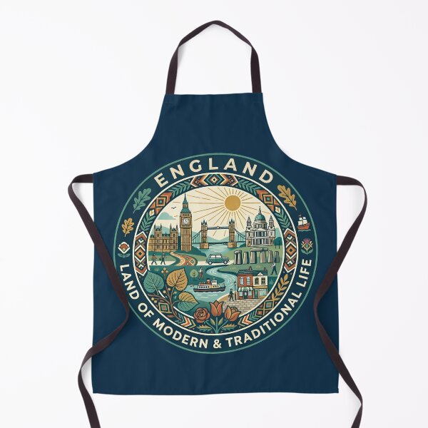 Item preview, England Illustration Travel Art Badge designed and sold by KrisSidDesigns.