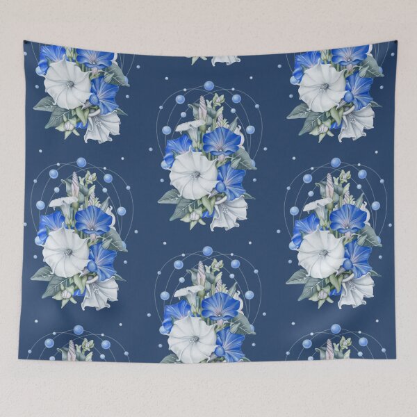Item preview, Morning Moon Flowers designed and sold by Valerie Anderson Art.