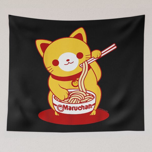 Item preview, Maruchan Instant Ramen Maneki Neko Lucky Cat Foodie designed and sold by AmaXONIC.