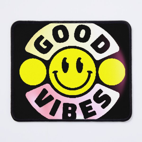 Item preview, Good Vibes Yellow Happy Face Retro Y2K designed and sold by AstronautMerch.