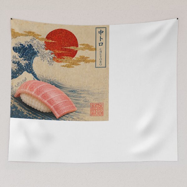 Item preview, Chutoro Fatty Tuna Nigiri — Ukiyo-e Japanese Sushi Art designed and sold by nurusubetei.