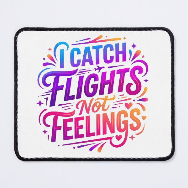 Item preview, catch flights not feelings, airplane lover, jet setter, travel addict, travel life, adventure awaits designed and sold by TrueArtVibes.