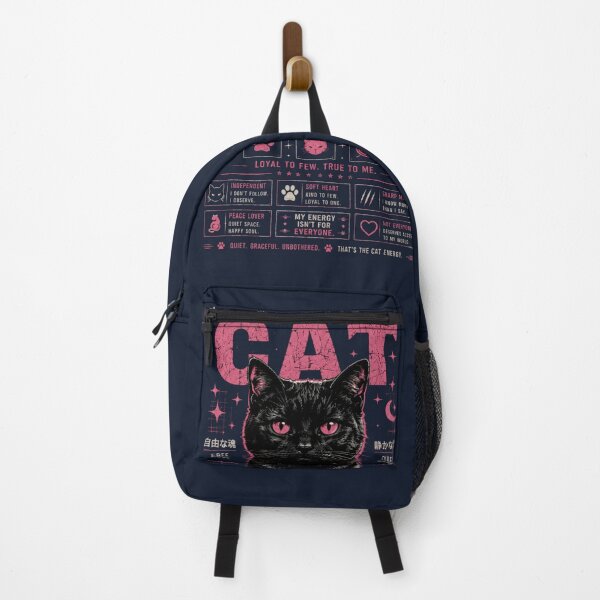 Item preview, CAT ENERGY | QUIET GRACEFUL UNBOTHERED BLACK CAT AESTHETIC designed and sold by LowBatteryStudio ⭐.
