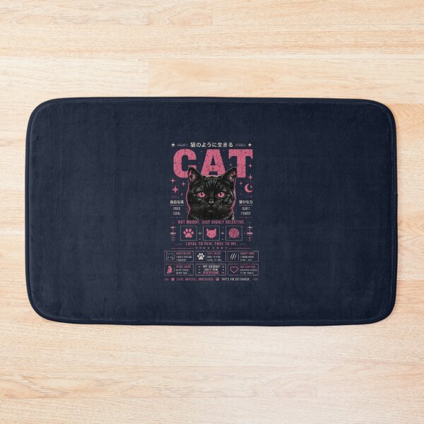 Item preview, CAT ENERGY | QUIET GRACEFUL UNBOTHERED BLACK CAT AESTHETIC designed and sold by LowBatteryStudio ⭐.