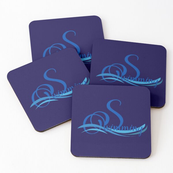 Item preview, Swimming Script Monogram Wave Logo Design designed and sold by LoudVictory.