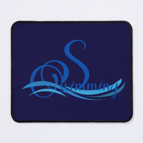 Item preview, Swimming Script Monogram Wave Logo Design designed and sold by LoudVictory.