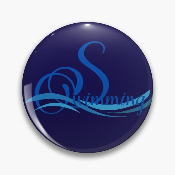 Item preview, Swimming Script Monogram Wave Logo Design designed and sold by LoudVictory.