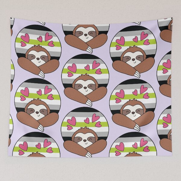 Item preview, LGBTQ Sloth - Cute Agender Pride Design designed and sold by Cannaxes Studio.