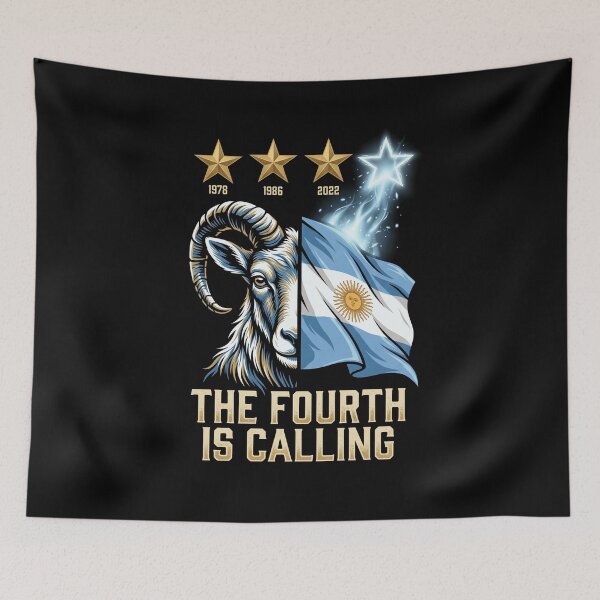 Item preview, The Fourth Is Calling Argentina Fan Shirt designed and sold by VizoArt-Studio.