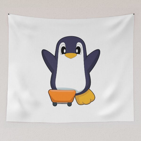 Item preview, Penguin Skater Skateboard Sports designed and sold by Snabdesign84.