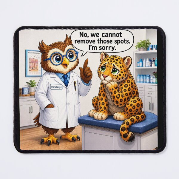 Item preview, No, We Can't Remove Those Spots designed and sold by AnimalMarvels.