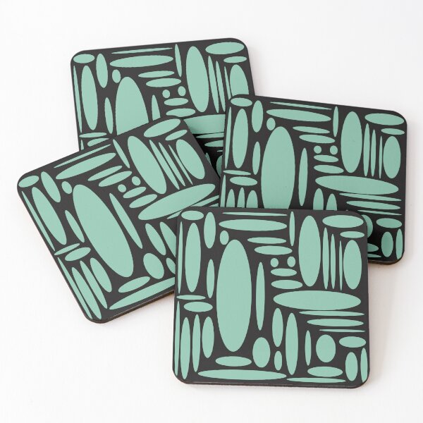Item preview, Abstract circle composition in black and light blue 00 designed and sold by StefanStudioArt.
