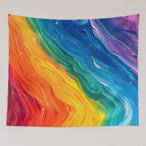 Item preview, Rainbow Paint - LGBTQ Abstract Art designed and sold by Travelslightly.