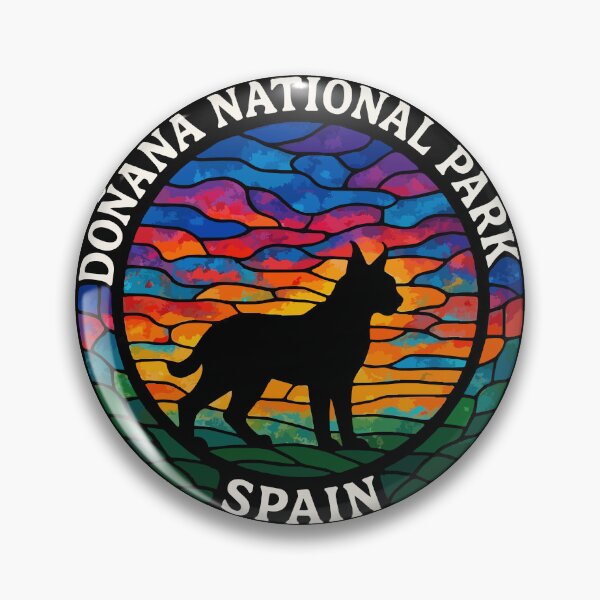 Item preview, Donana National Park Spain Stained Glass Art Travel designed and sold by TomFrontierArt.