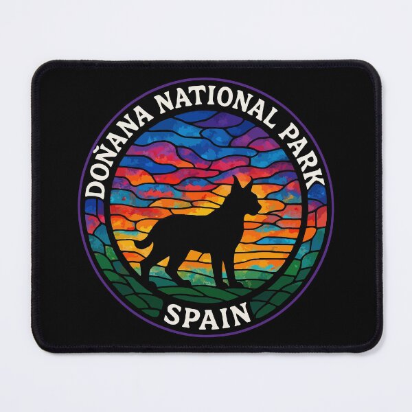 Item preview, Donana National Park Spain Stained Glass Art Travel designed and sold by TomFrontierArt.