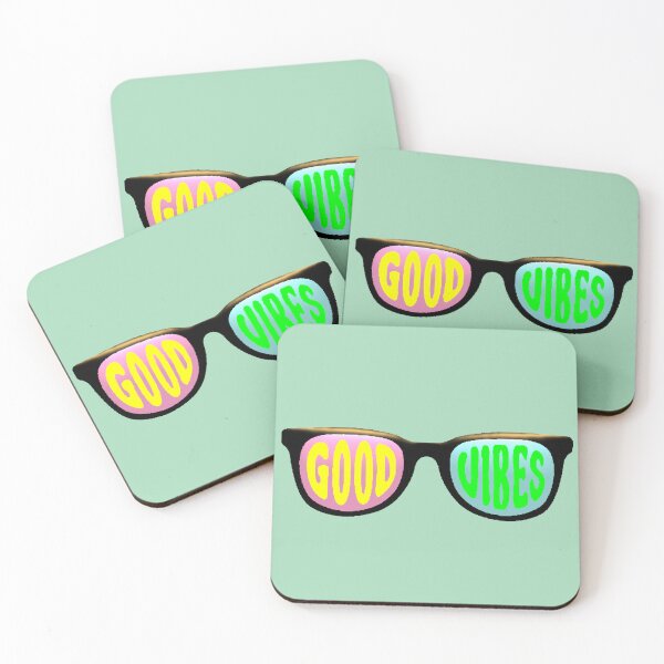 Item preview, Good Vibes Lentes Neón Y2K Aesthetic Retro designed and sold by AstronautMerch.