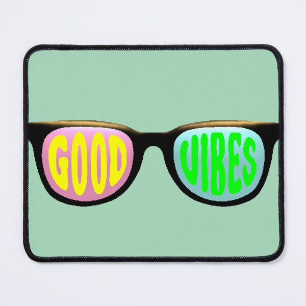 Item preview, Good Vibes Neon Glasses Y2K Aesthetic Retro designed and sold by AstronautMerch.