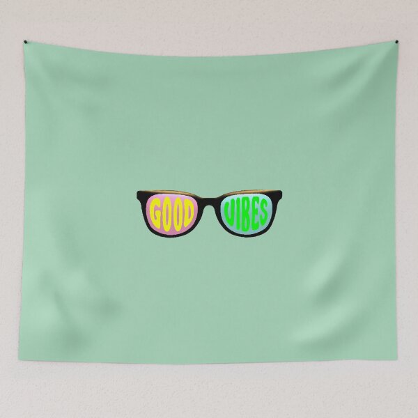 Item preview, Good Vibes Neon Glasses Y2K Aesthetic Retro designed and sold by AstronautMerch.