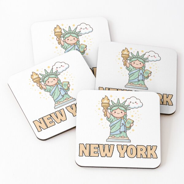 Item preview, New York USA Kawaii Cute  Travel Aesthetic designed and sold by Snowy Studio Designs.