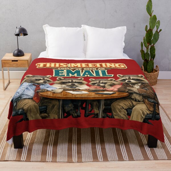 Item preview, This Meeting Could Been Email Funny Raccoon Office Humor designed and sold by irfanshikh.