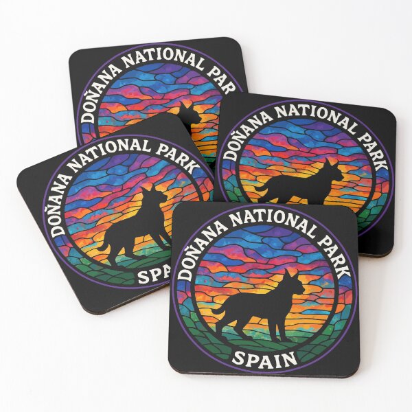 Item preview, Donana National Park Spain Stained Glass Art Travel designed and sold by TomFrontierArt.