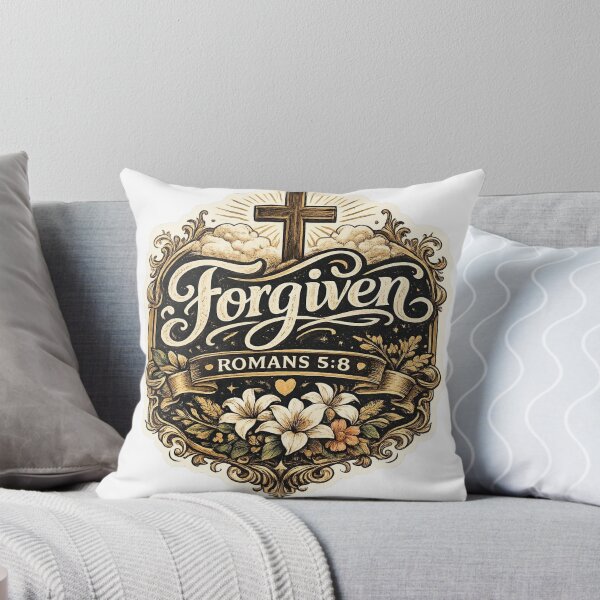 Item preview, Forgiven Romans 5:8 Christian Faith Stickerforgiven designed and sold by Omanut Studio — By Ashwin..