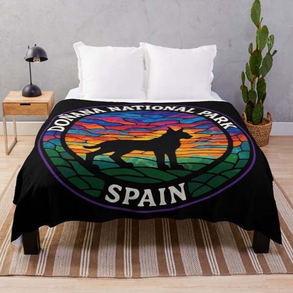 Item preview, Donana National Park Spain Stained Glass Art Travel designed and sold by TomFrontierArt.