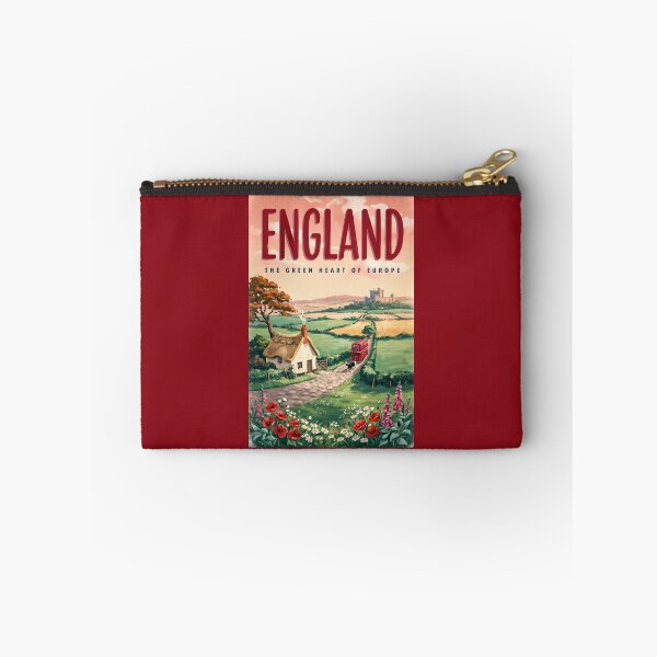 Item preview, England Countryside Illustration Travel Art Vintage designed and sold by KrisSidDesigns.