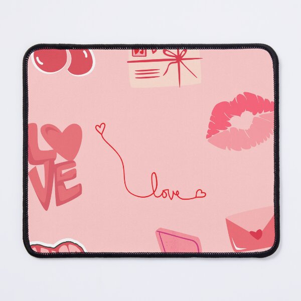 Item preview, Cute Pink Retro Valentine Cherry and Love Letters Sticker Pack designed and sold by NinaVibeStudio.