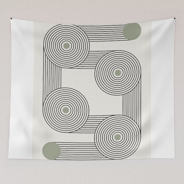 Item preview, Sage Green Geometric Decor designed and sold by Studio pod Burom.