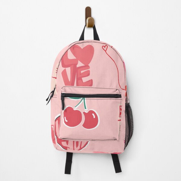 Item preview, Cute Pink Retro Valentine Cherry and Love Letters Sticker Pack designed and sold by NinaVibeStudio.